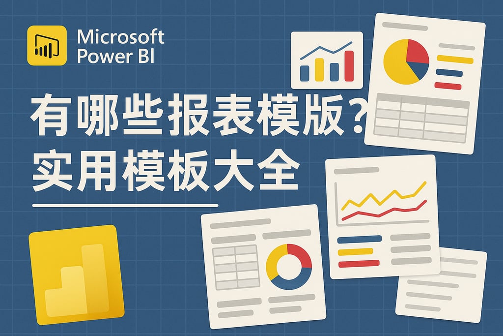 Microsoft Power BI有哪些报表模板？实用模板大全